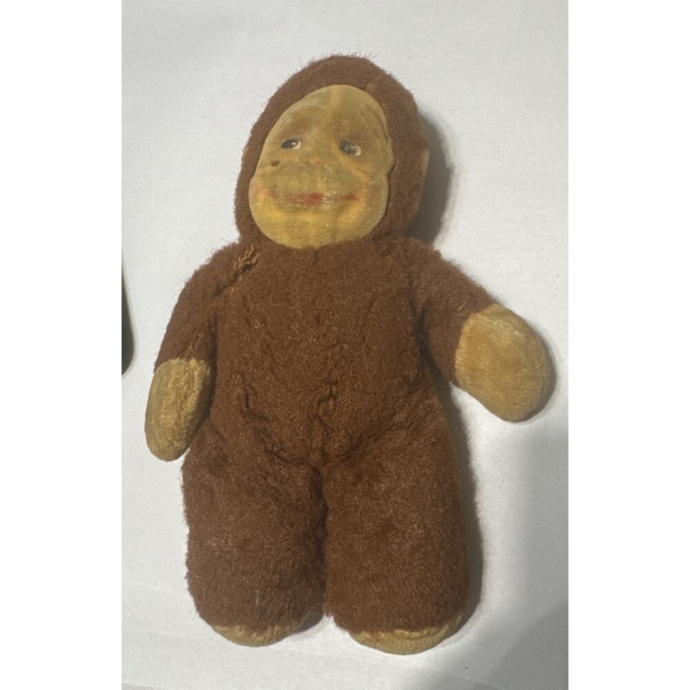 Knickerbocker‎ Toys Monkey Kuddles Small Brown Plush Toy Vintage Collectible